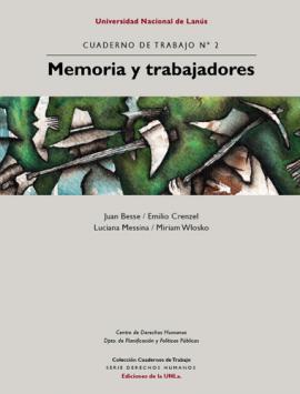 Cubierta para Memoria y Trabajadores -  Cuaderno de Trabajo Nº 2