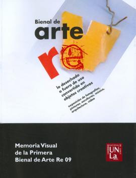 Cubierta para Memoria visual de la Primera Bienal de Arte RE 09 