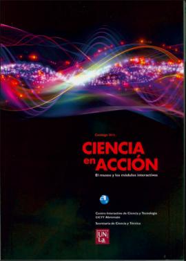 Cubierta para Ciencia en acción - Catálogo 2014: El museo y los módulos interactivos