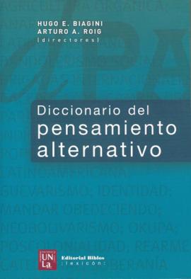 Cubierta para Diccionario del pensamiento alternativo 