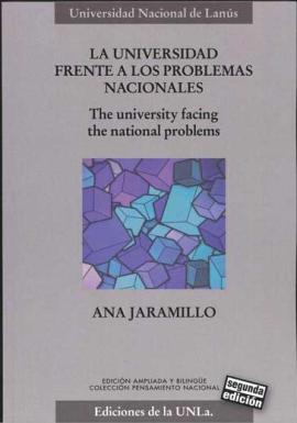 Cubierta para La universidad frente a los problemas nacionales/ The University Facing the National Problems.