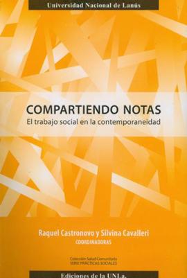 Cubierta para Compartiendo notas: El trabajo social en la contemporaneidad