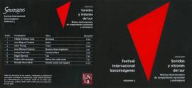 Cubierta para Festival Internacional Sonoimágenes, Vol. 3