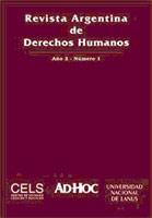 Cubierta para "Revista argentina de derechos humanos": Año II, Nº 1